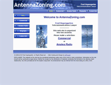 Tablet Screenshot of antennazoning.com